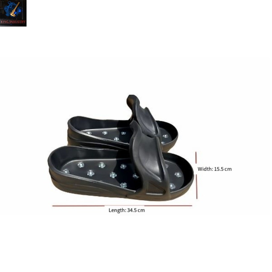 1 Pair American version 9-11 sizeself-leveling construction slip-on studdedshoes