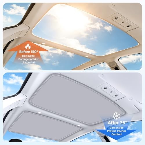 2026 Upgrade Sunshade Roof For Tesla Model 3 Model 3 2022-2026 Beige