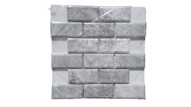 10-PACK Jeffrey Court Tundra Grey 12″ x 12″ x 10mm Marble Mosaic Wall Tile