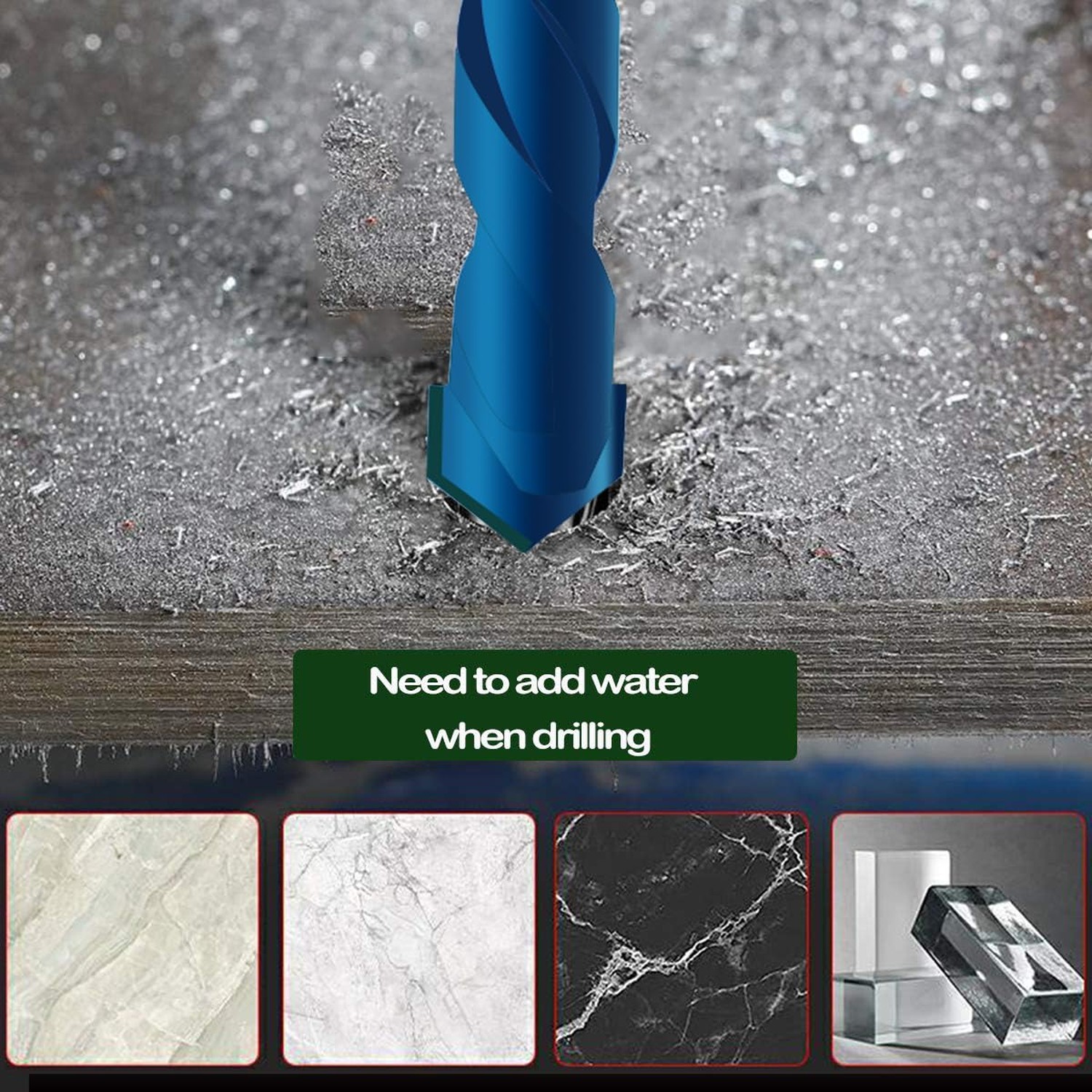 10 Pieces Blue 8MM Ceramic Tile Drill Bit, JOERIC 5/16 inch Masonry Drill Bit…