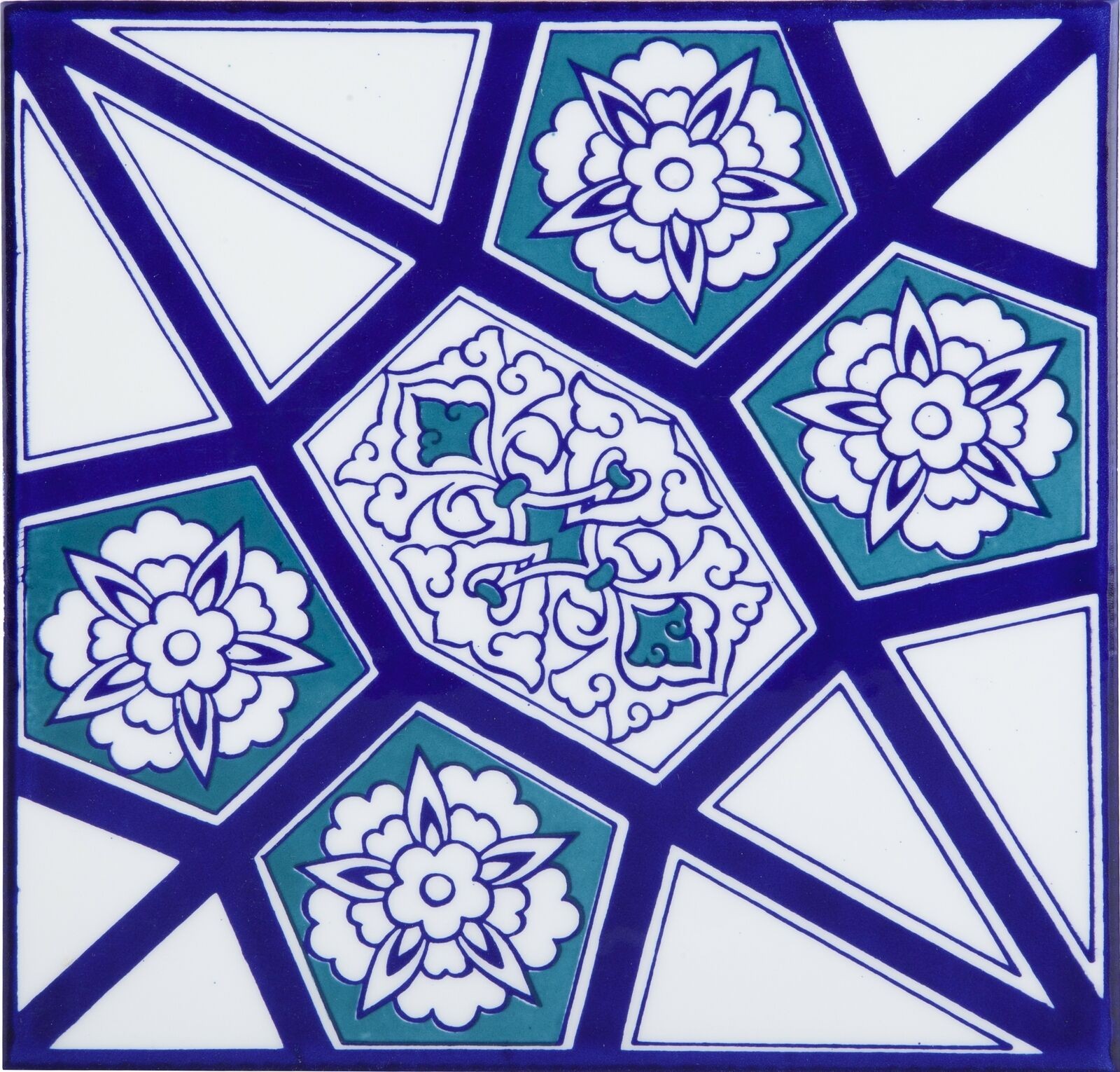 Wall Tiles Bathroom Tiles With Geometric Pattern 20x20cm 12 Pieces – Levent