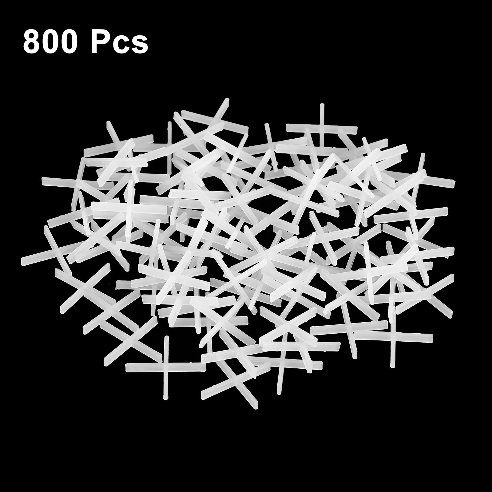 800Pcs Tile Spacers 1mm 1/32″ Cross Shape Wall Floor Tile Spacer White