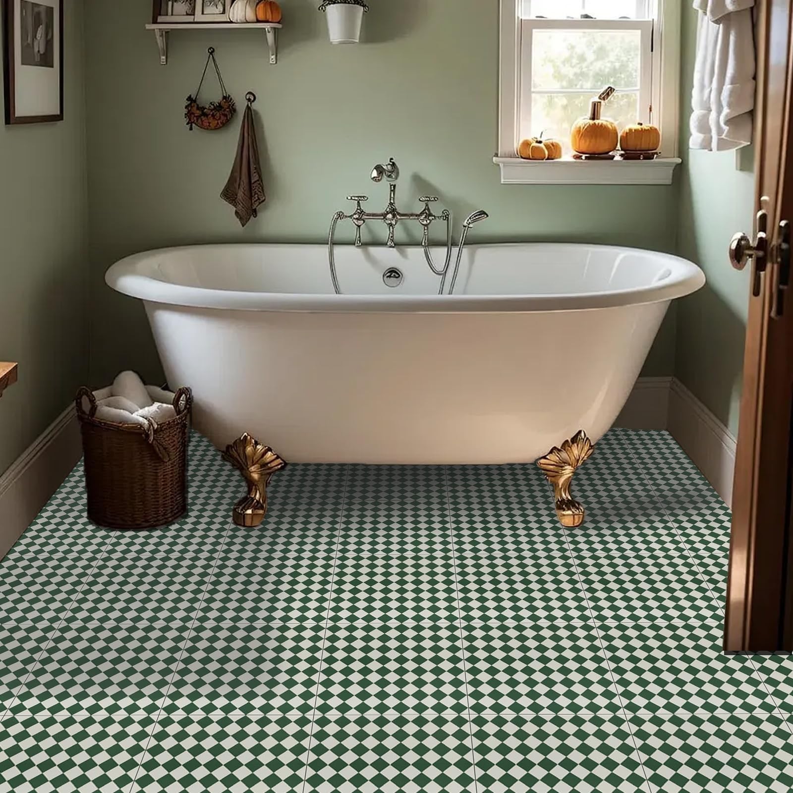 Peel and Stick Floor Tile: 20pc 11.8 * 11.8in Self-Adhesive Waterproof Vinyl …