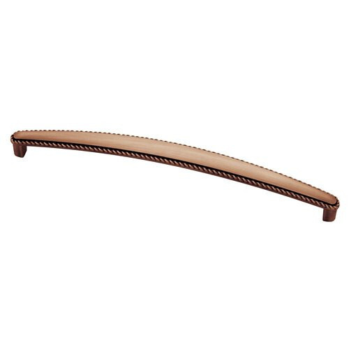 (12 Pack) 11-5/16″ Contempo Rope Edge Pull Red Antique Copper Low Sheen