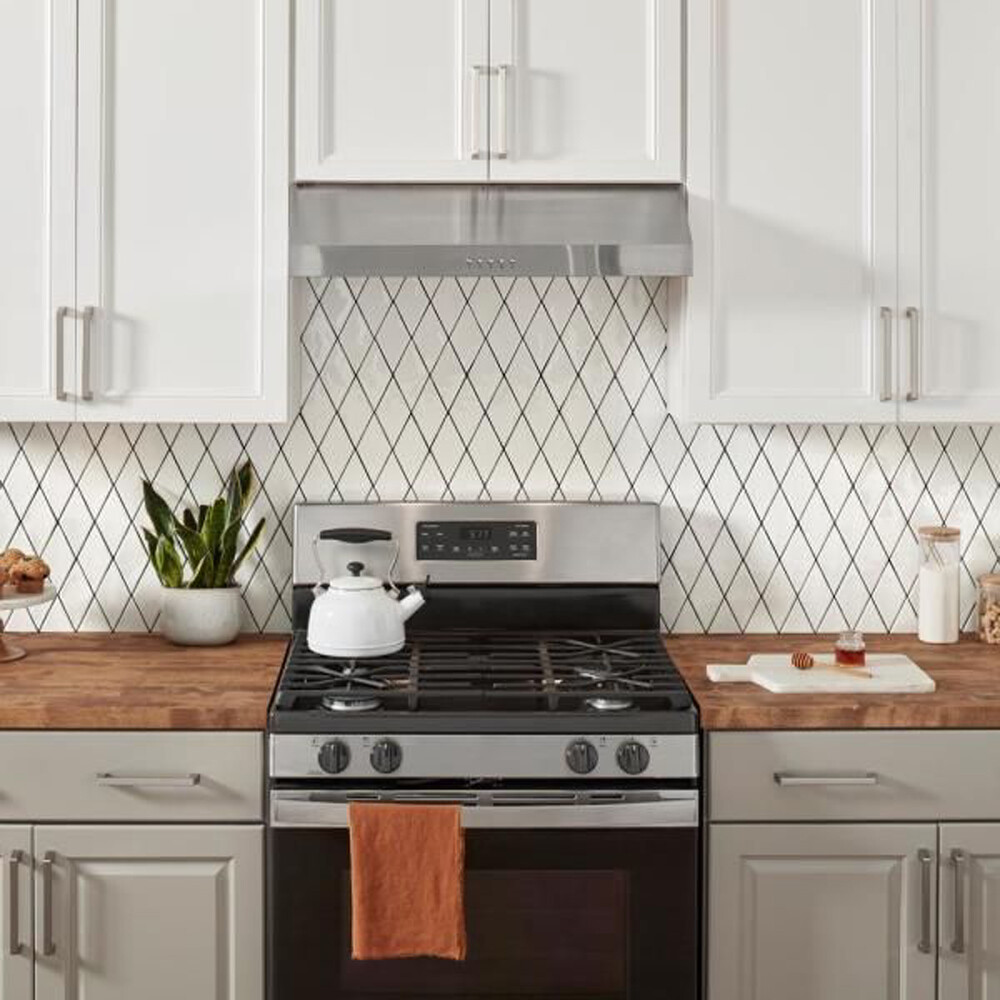 MARAZZI LuxeCraft Diamond Rhombus White Glazed Glossy Ceramic Wall Tile 3″ x 6″
