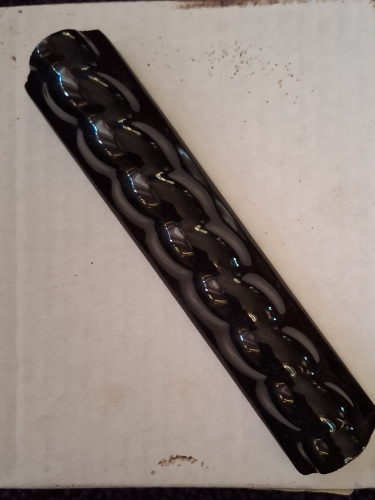 1Pc. Daltile SKU – K111 Black 16ROPEN1P2. 1″ x 6″ Semi Gloss Glazed ROPE