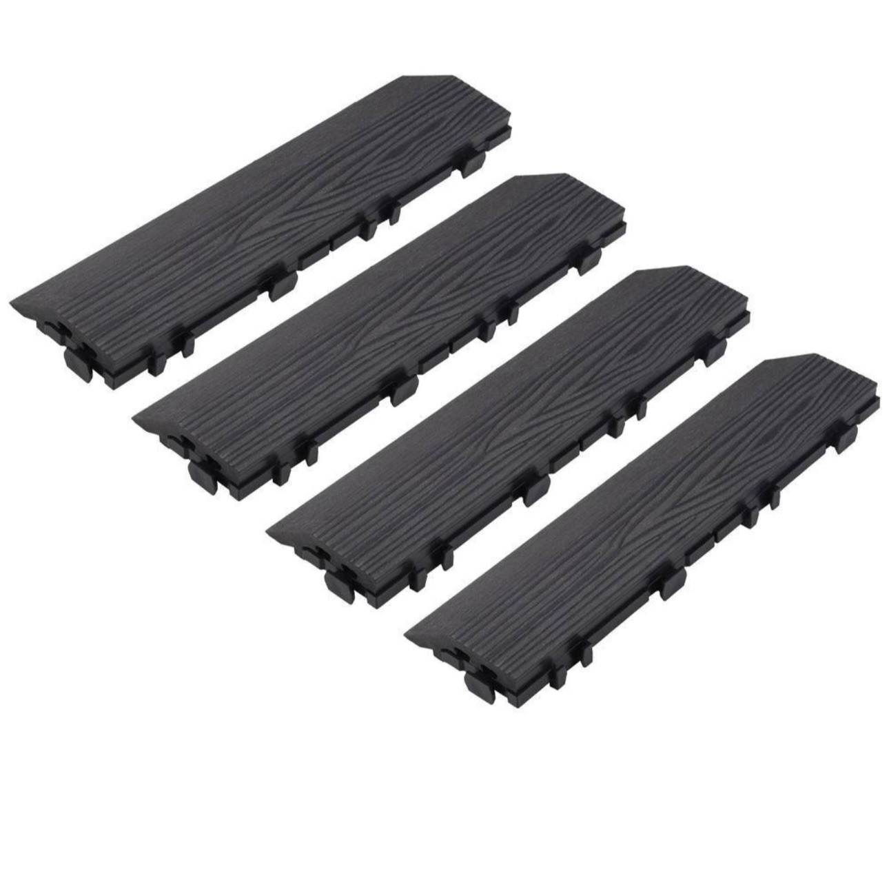 Design House Straight Edge Deck Trim 3×12 Modern Ebony 4-Pack