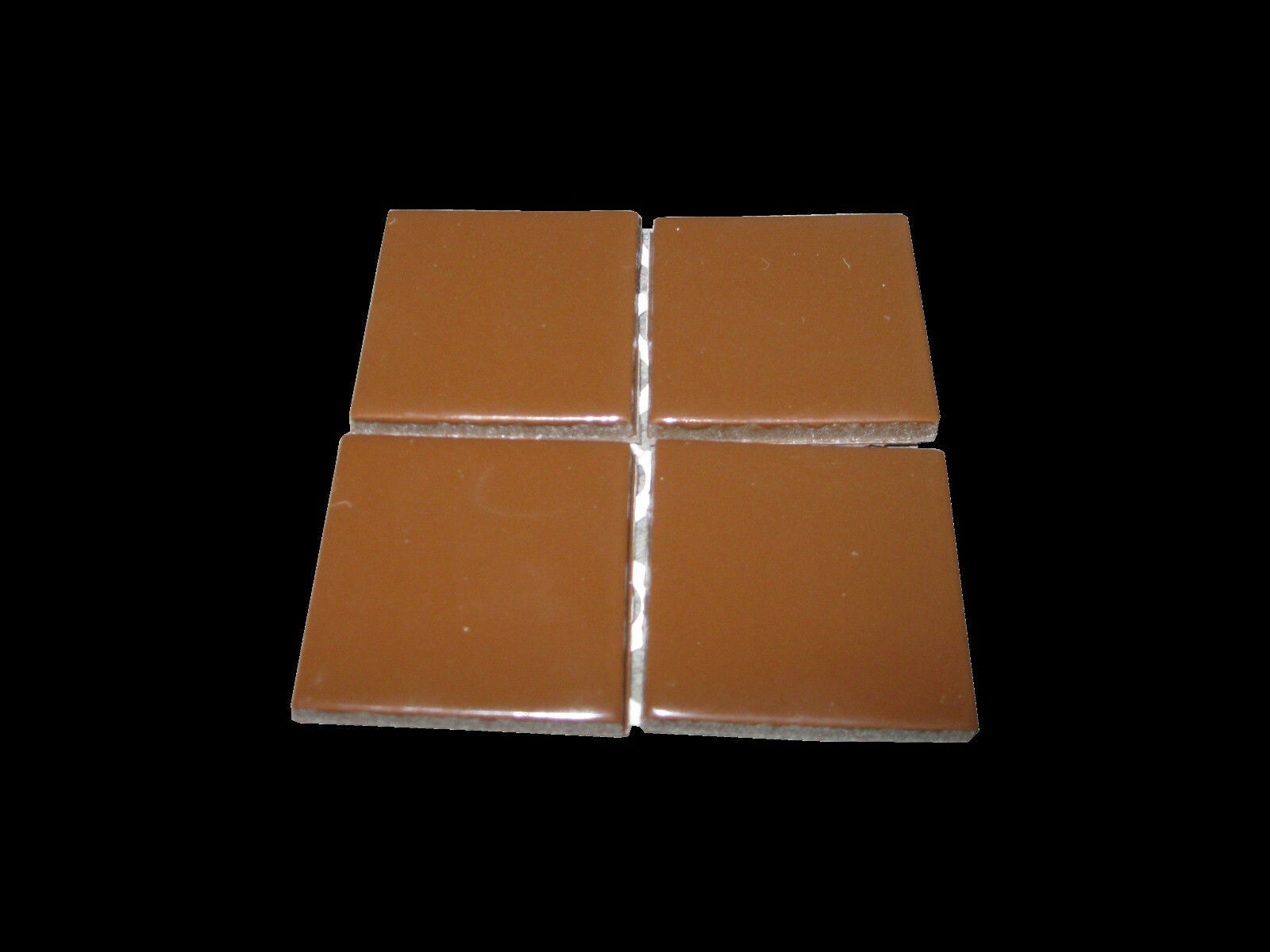 2×2 Bark Brown Glossy Wall Remodel Kitchen Tile Mosaic Ceramic C#550 Sample