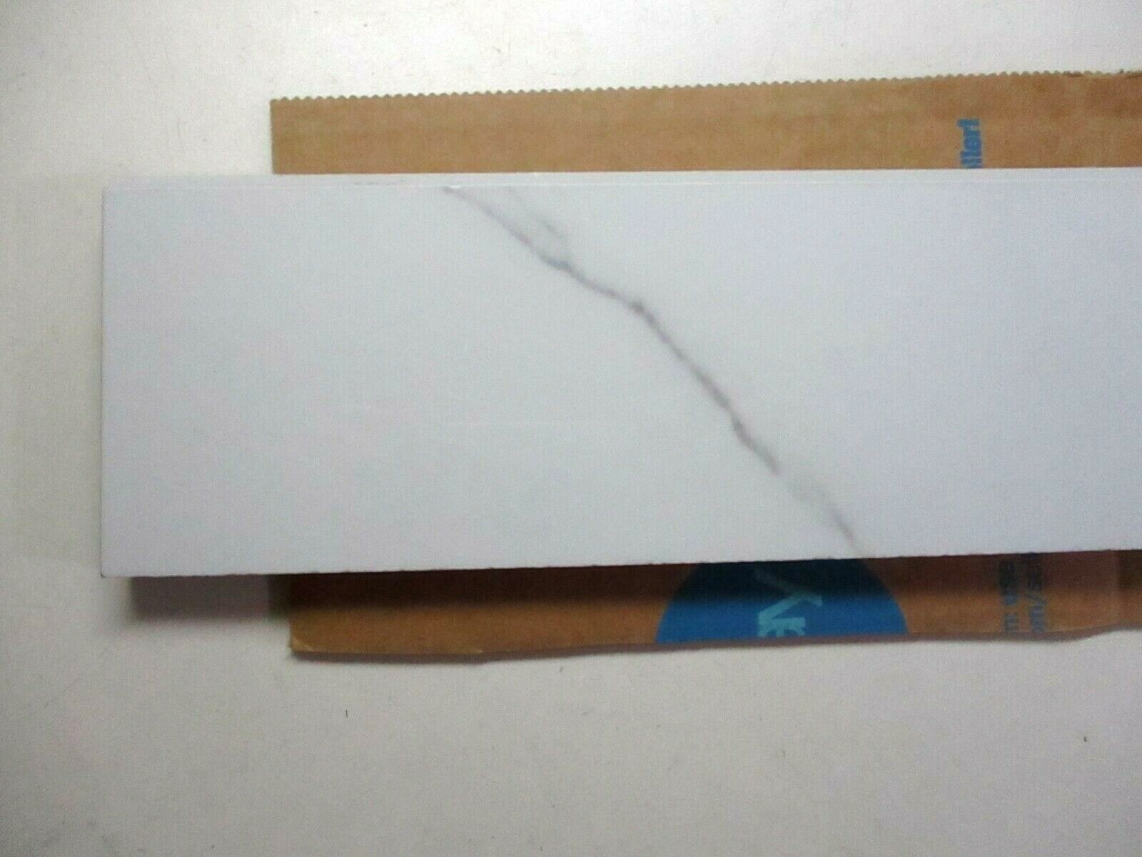 1 Bullnose Mayfair Statuario Venato 11-3/4″ Simulated Marble Porcelain Wall Tile