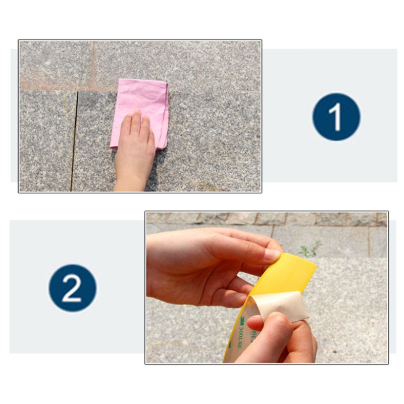 PVC Rubber Anti-Slip Strip Self-Adhesive Step Sticker Safety Stair Floor 1 Meter