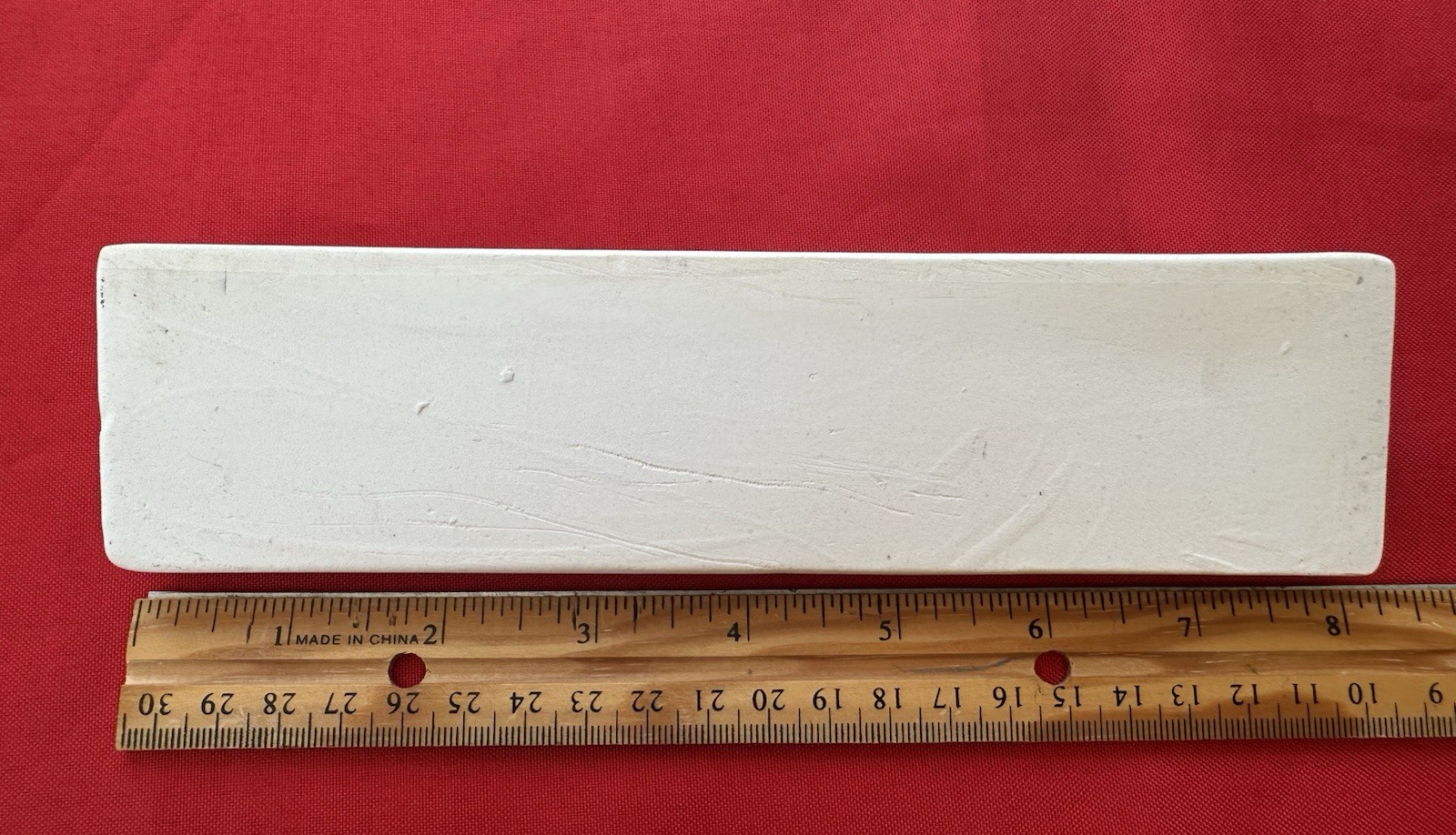 1 pc. Gloss White: Ceramic / Porcelain Chair Rail Tile: 2″ X 8-1/16″ Reclaimed
