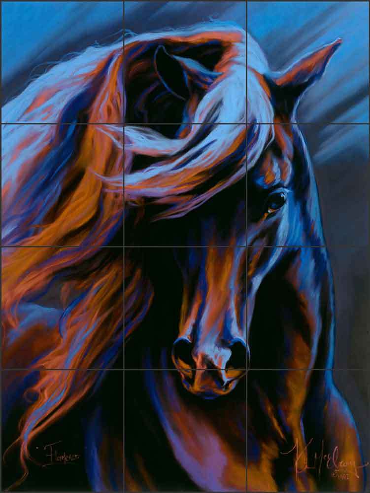 McElroy Horse Art Ceramic Tile Mural Backsplash KMA072