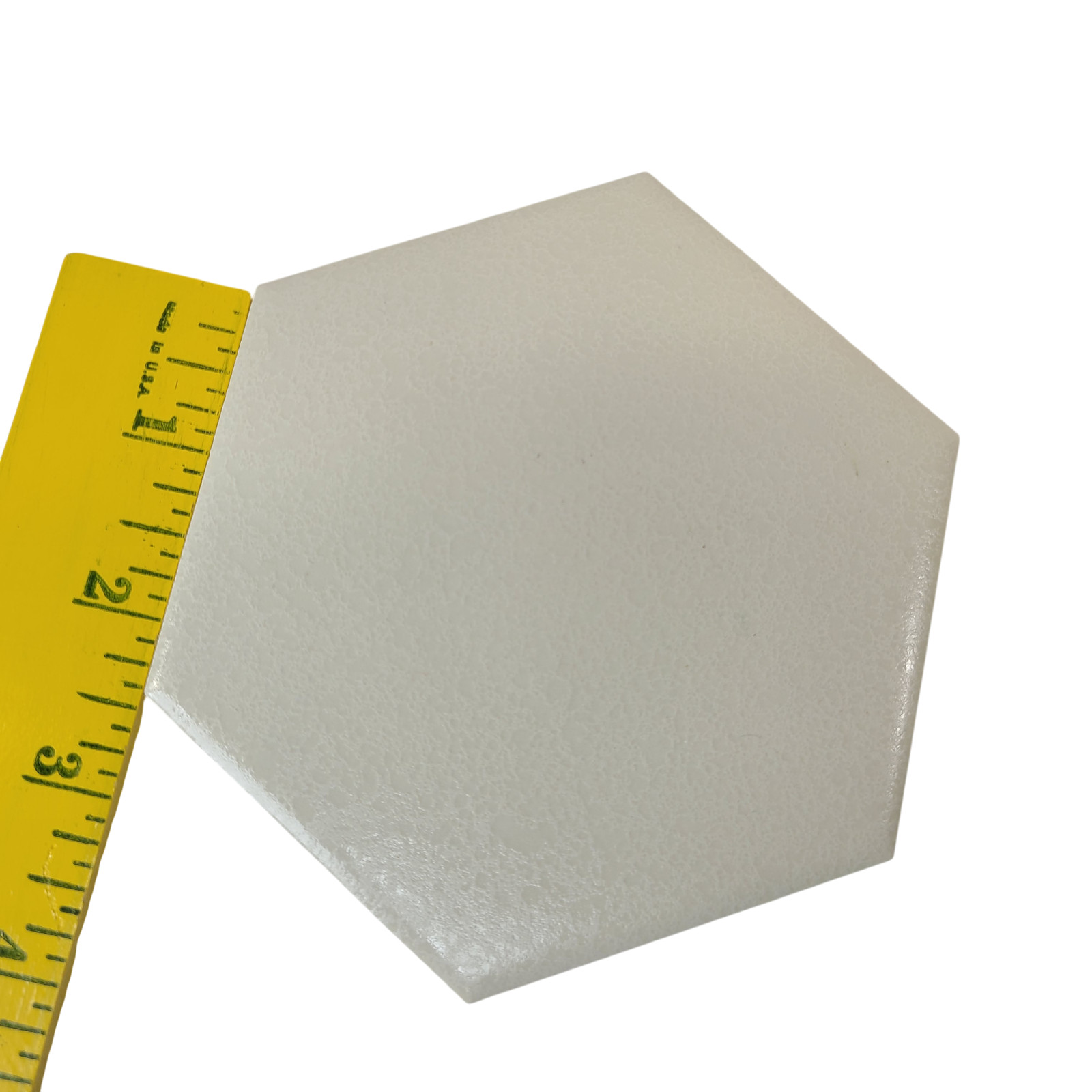 Beige Bone Almond Ceramic Tile Hexagon FT Subway Vintage Mid Century Crystalline