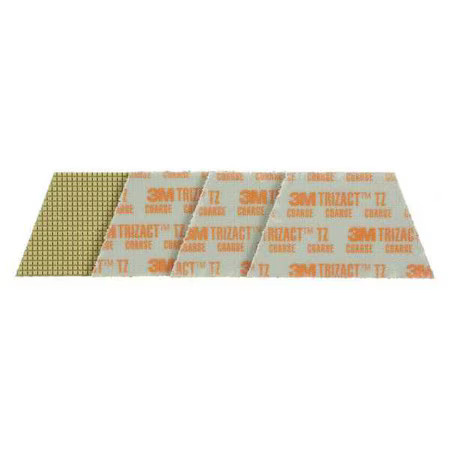 3M 86018 Polishing Pad, Gold, Shape Trapezoid, Pk4