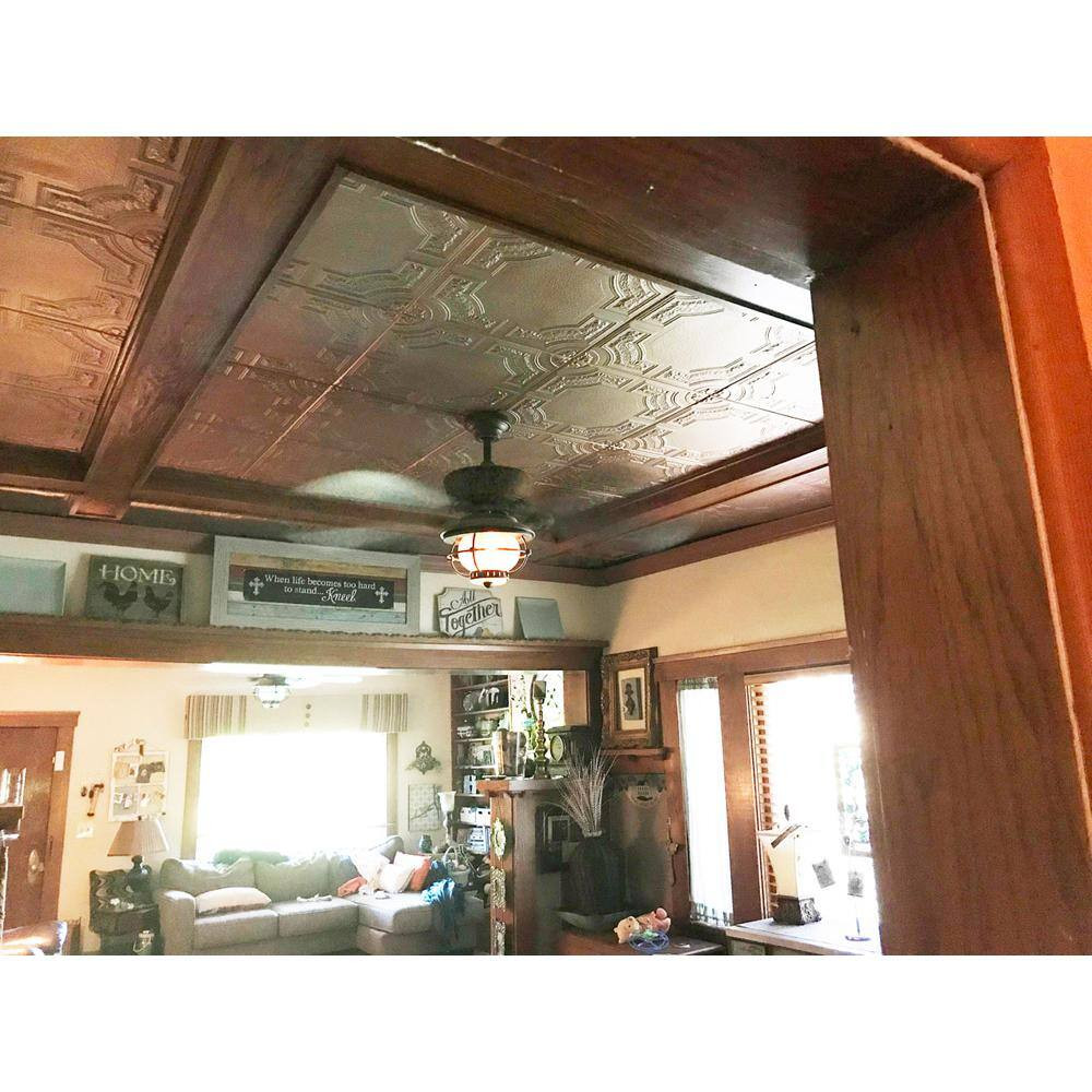Evergreen 1.6 Ft. X 1.6 Ft. Glue up Foam Ceiling Tile in Plain White (21.6 Sq. F