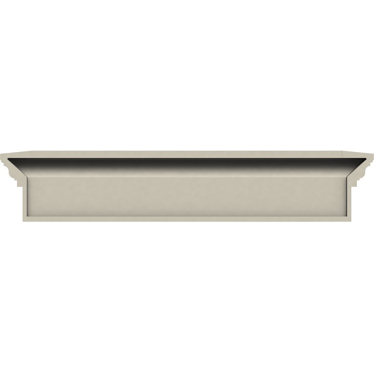 Ekena Millwork 35″ Bottom Width x 41 1/4″ Top Width x 9″H x 1″P Crosshead