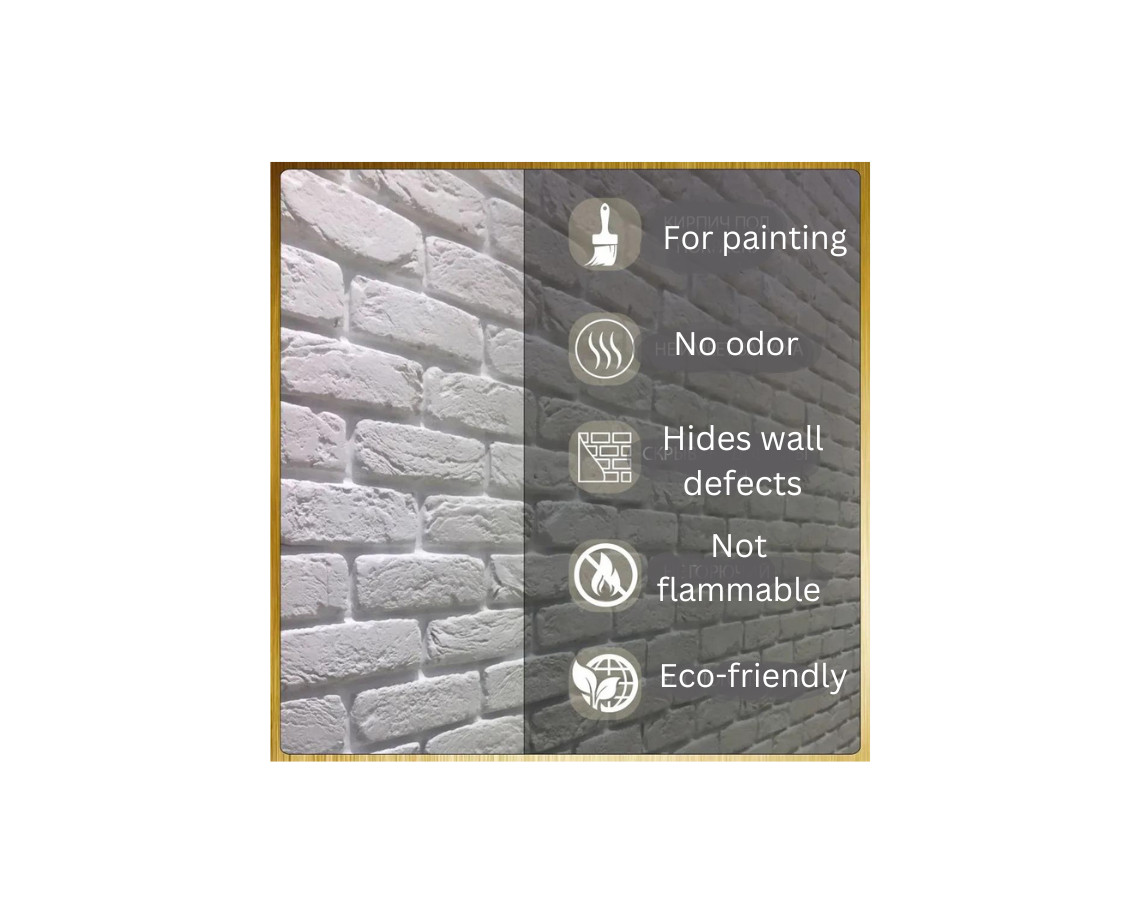 Tiles “Old Roman”. 1 box-120 tiles. Lightweight gypsum eco-tiles. Ready to use