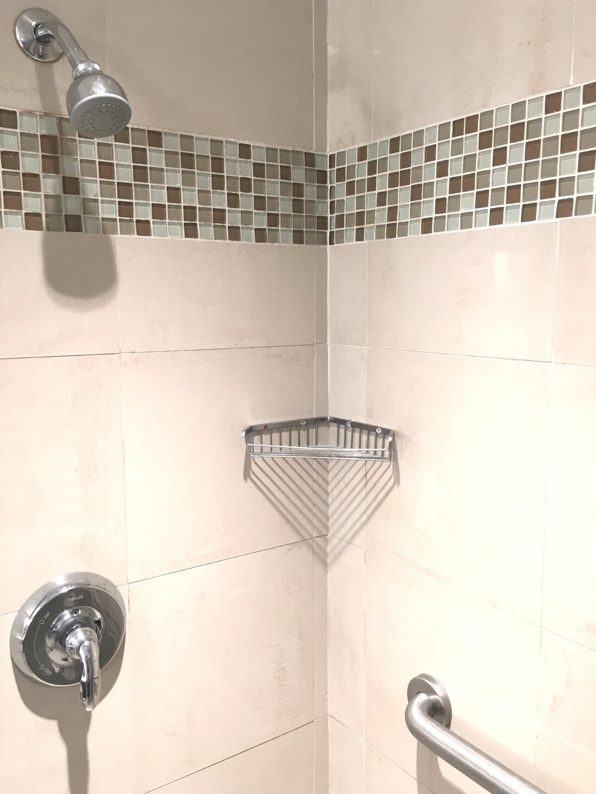 1X1 Palm Beach Blend Glass Mosaic Tile Glossy Backsplash Wall Spa Shower