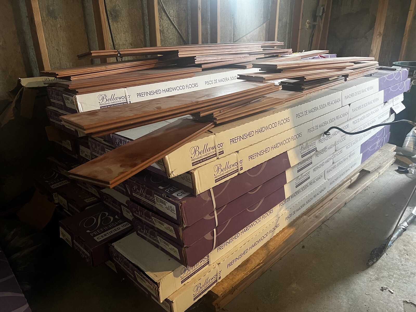 Solid hardwood flooring