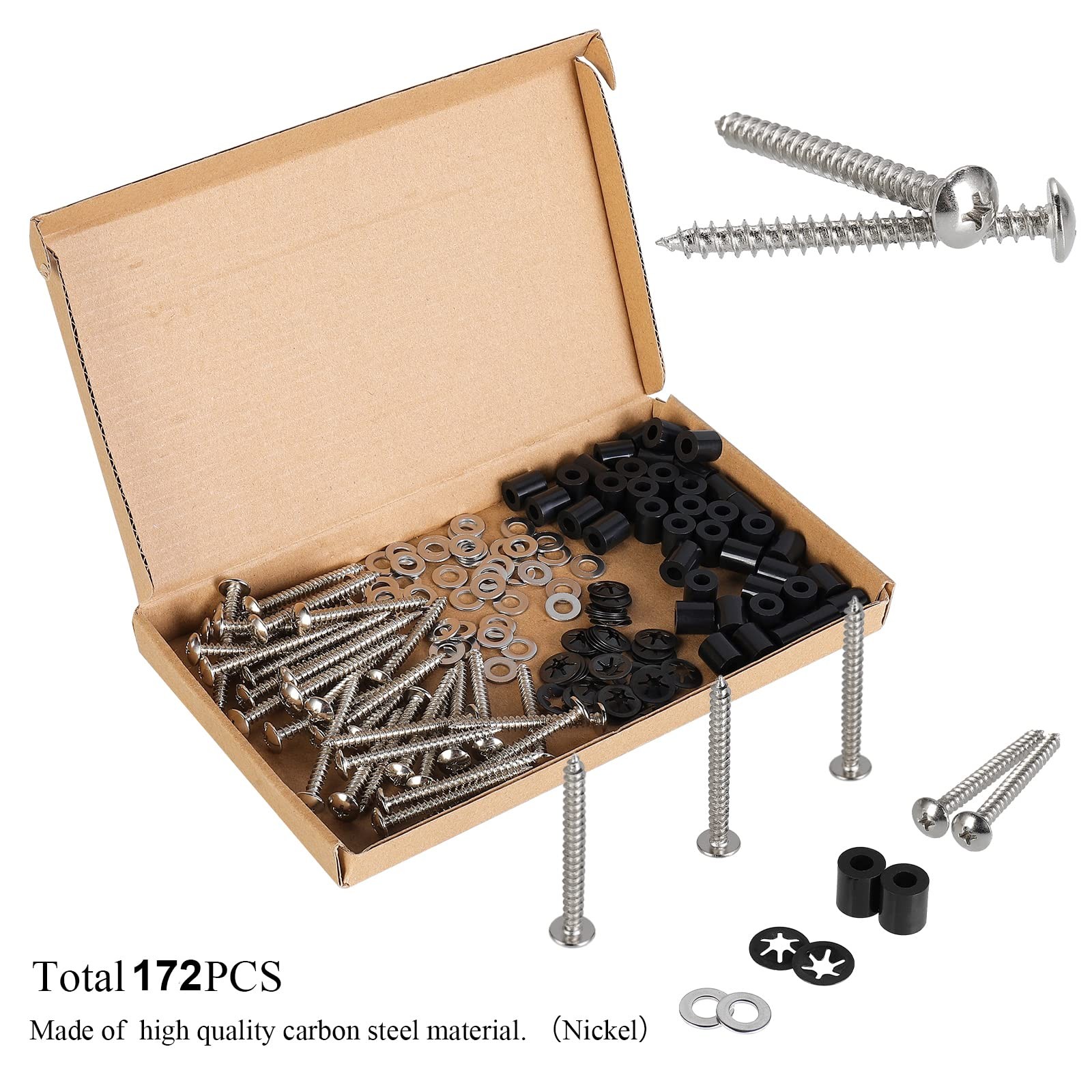HanTof 43 Set (172Pcs) Pegboard Mounting spacers and Screws Kit, Peg One Size
