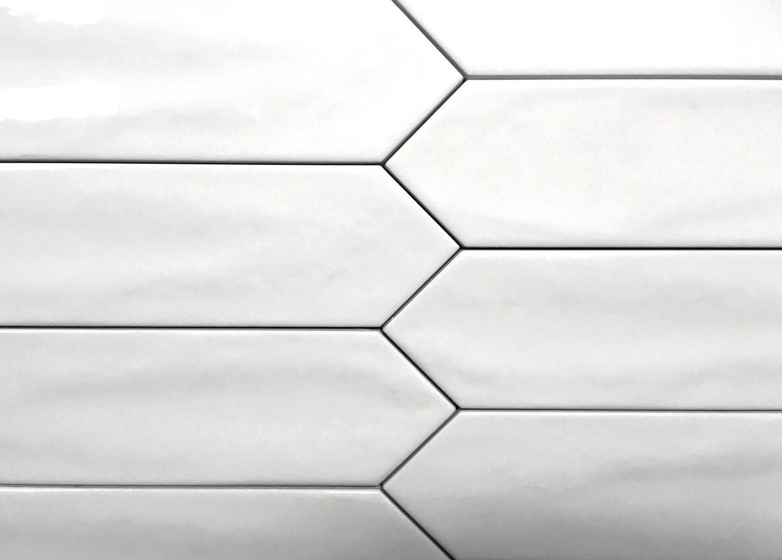 3×12 Modena Collection White Glazed Ceramic Tile Backsplash Decor Wall Bath