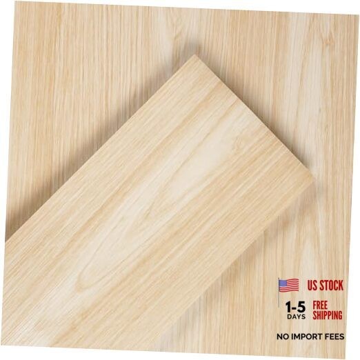 6″x36″ Peel and Stick Wood Planks for Box of 5 Tiles Natural Light Wood Grain