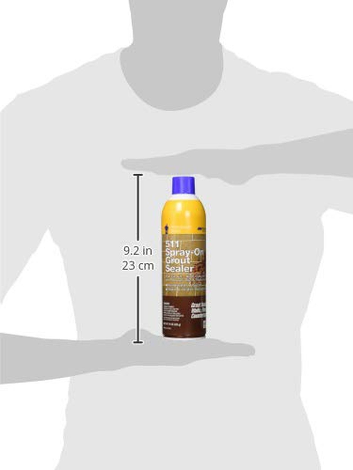 Miracle Sealants Grout Sealer Aerosol Spray, 15 oz 1 Count (Pack of 1)