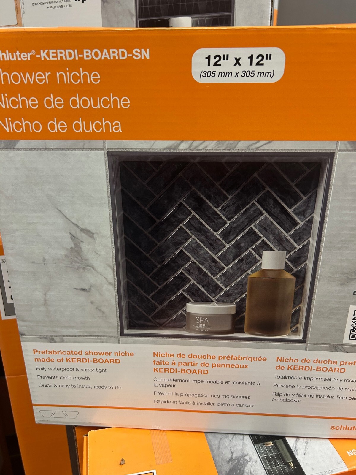 Kerdi 12″x12″ Shower Niche Schluter Systems KERDI BOARD KB12SN305305A New