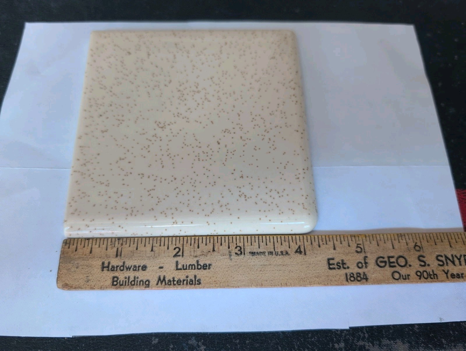 1 piece 4 1/4″ Ceramic Tile 46 Buckwheat Bullnose SCRL4449 American Olean