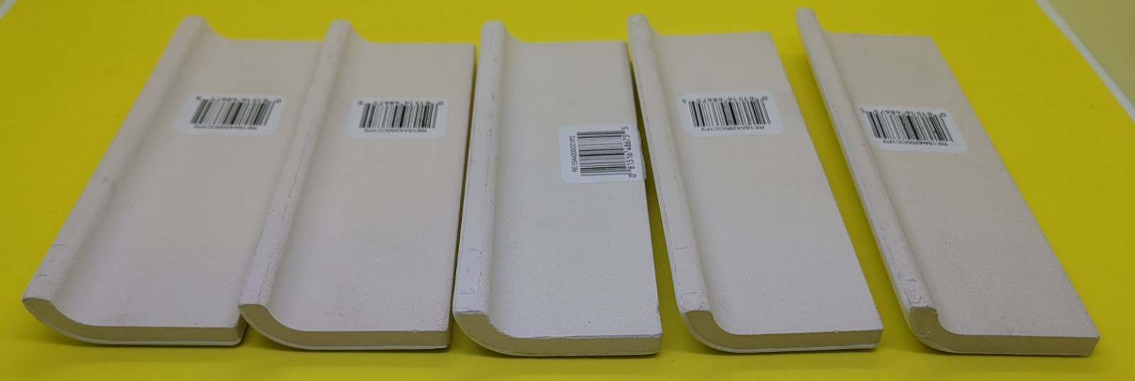 Restore Bright White 2 in. x 6 in. Glazed Ceramic Mudd Bullnose Tile – 5 Total
