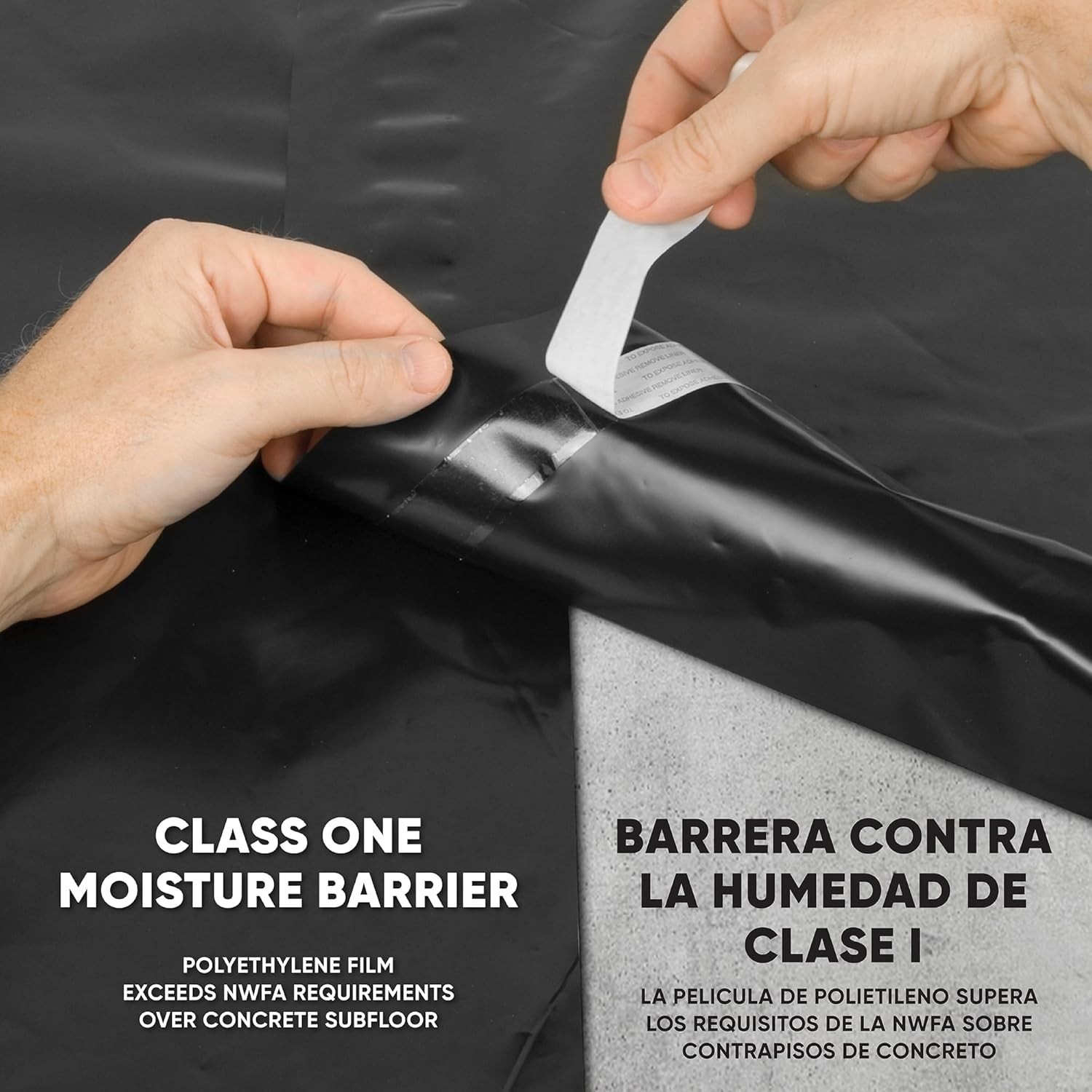 Moisture Barricade Underlayment Film, for Vinyl, Laminate SPC, Engineered Woo…