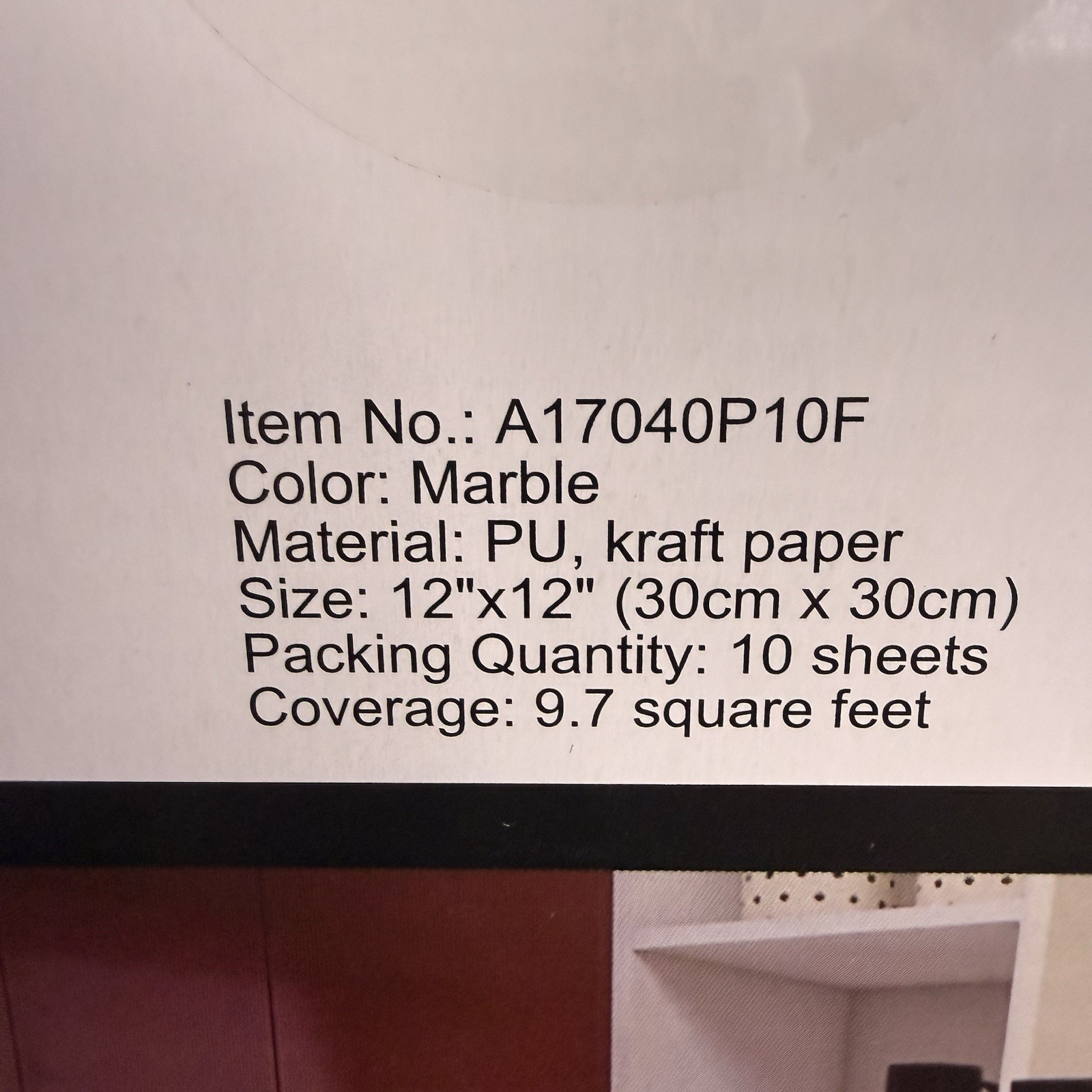 Art3d Peel & Stick Backsplash Tiles Marble 12×12 Lot of 4 (40 Sheets) NEW Sealed