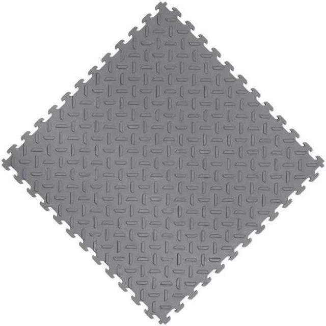 Husky 18 in x 18 inblack PVC Garage Flooring Tile (6-Pack) 13.95 sq ft Box (40D)
