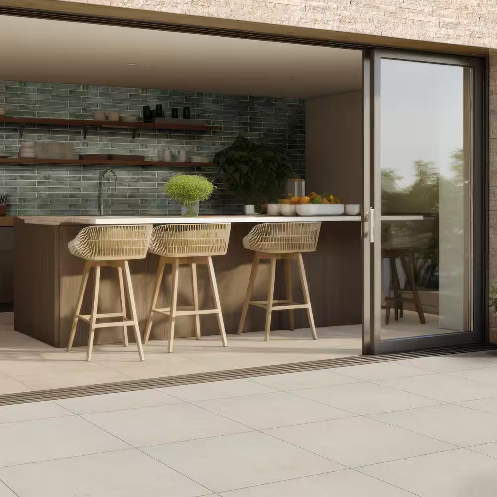 Living Style Pearl 2 Cm. X 24 In. X 24 In. Matte Porcelain Stone Look Paver (8 S