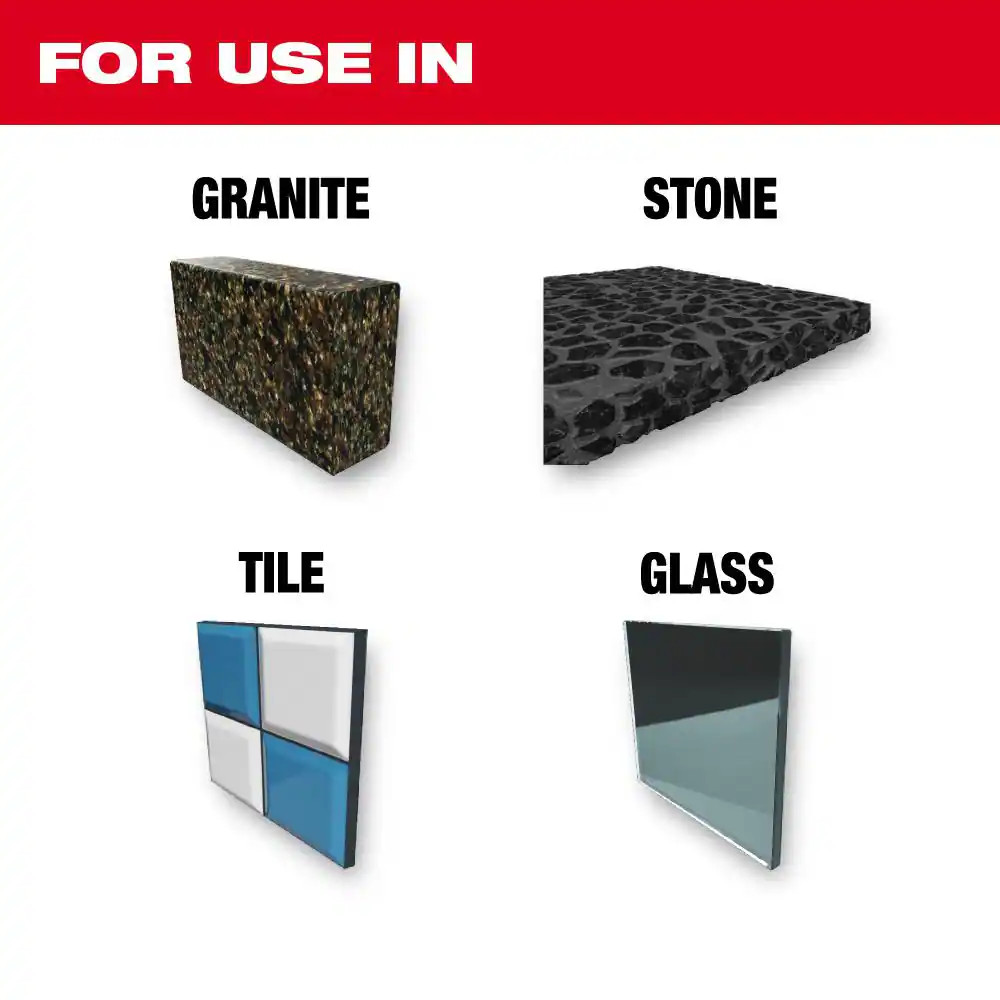 Carbide Glass/ Tile/ Natural Stone & Carbide Multi-Material Bit Set (18-Piece)