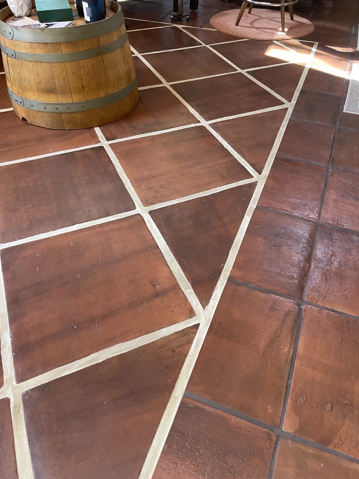 Saltillo Mexican Tile 18x18x1 inch – Beautiful rustic Mediterranean Carpet / Rug