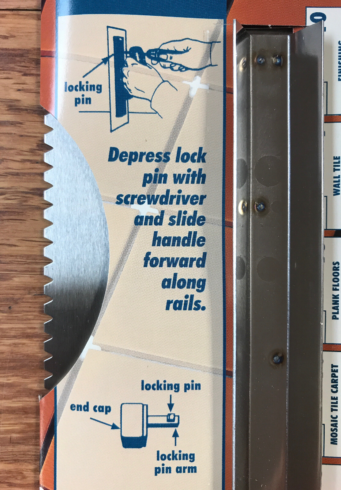 Barwalt 31841 Carpet Adhesive and Flooring Trowel Blade #84