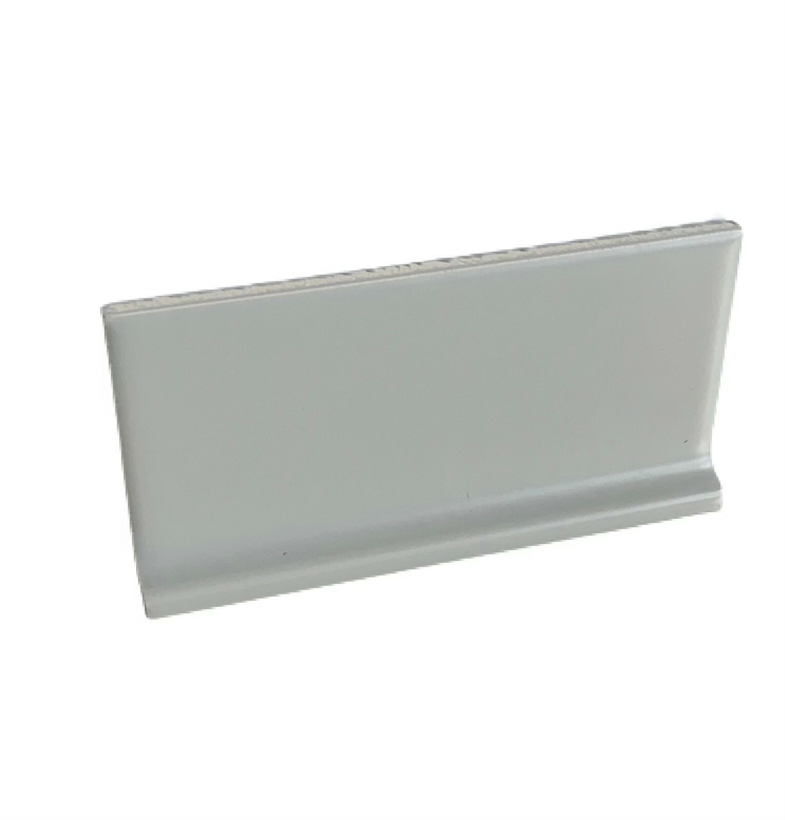 3″ x 6″ Silver Matte Ceramic Tile Sanitary Cove Base Floor Trim
