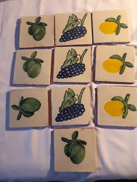 10 MEXICAN TILE for WALL or FLOOR or BACKSPLASH COZUMEL MEXICO CERAMIC #017