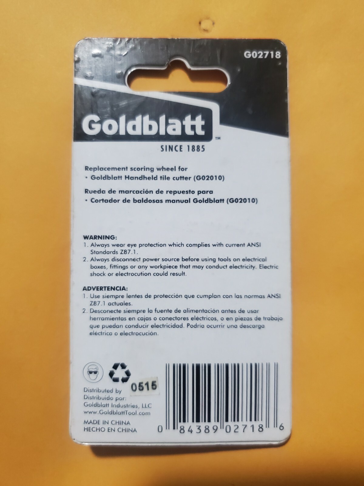 Goldblatt Grout Saw Blades or Tile Cutter Scoring Wheel | G02718, G02739, G02746