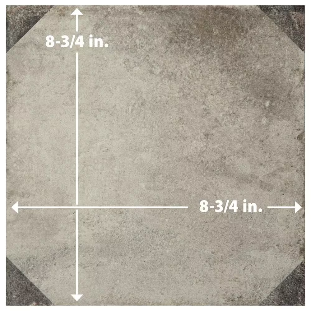D’Anticatto Decor Trapani 8-3/4 In. X 8-3/4 In. Porcelain Floor and Wall Tile (1