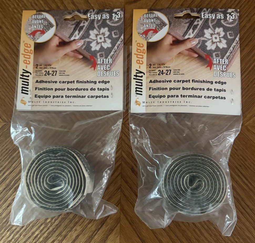 2 Packs Sage Multy-edge Adhesive Carpet Finishing Edge New In Original Packaging