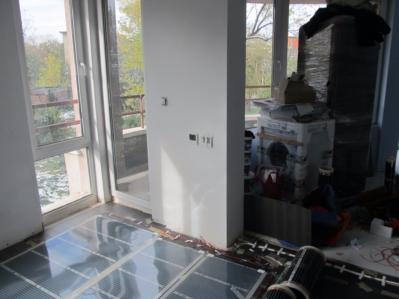 Infrared Carbon Laminate floor Heating warm system 64-75sq.ft (6-7sqm)240V Smart