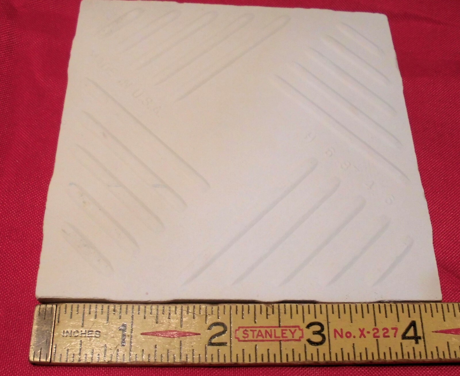 5 pcs. *Gray-Blue* Ceramic Tiles 4-1/4″ Crystal Glazed – Prestige, New Stock
