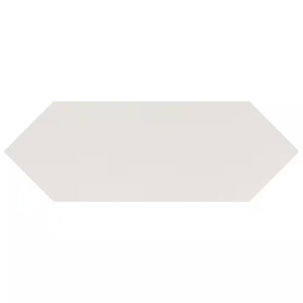 Kite White 3-7/8 In. X 11-3/4 In. Porcelain Floor and Wall Tile (11.2 Sq. Ft./Ca