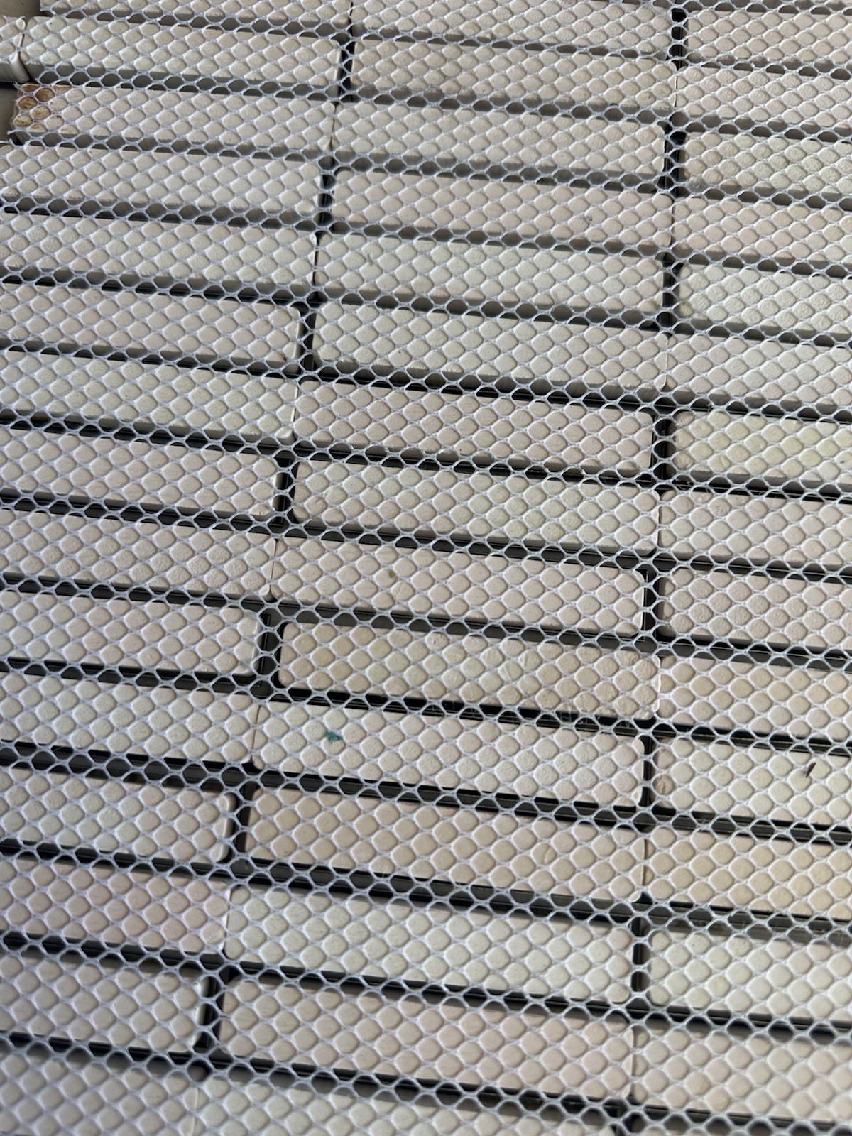 Black Aluminum Brushed Mosaic Tile .5×6 Inch On CeramicTile Backing Mesh Mounted