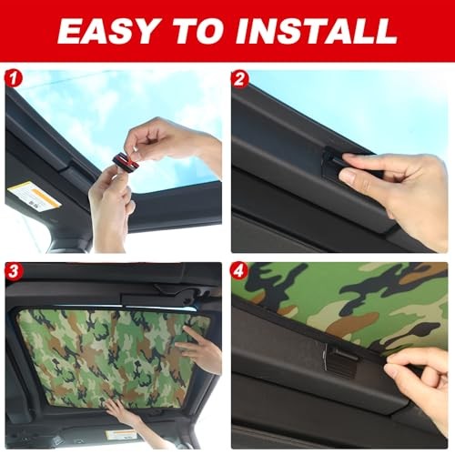 Sunroofs Shade Compatible with 2022 2023 2024 2025 2026 Hummer Camouflage Style