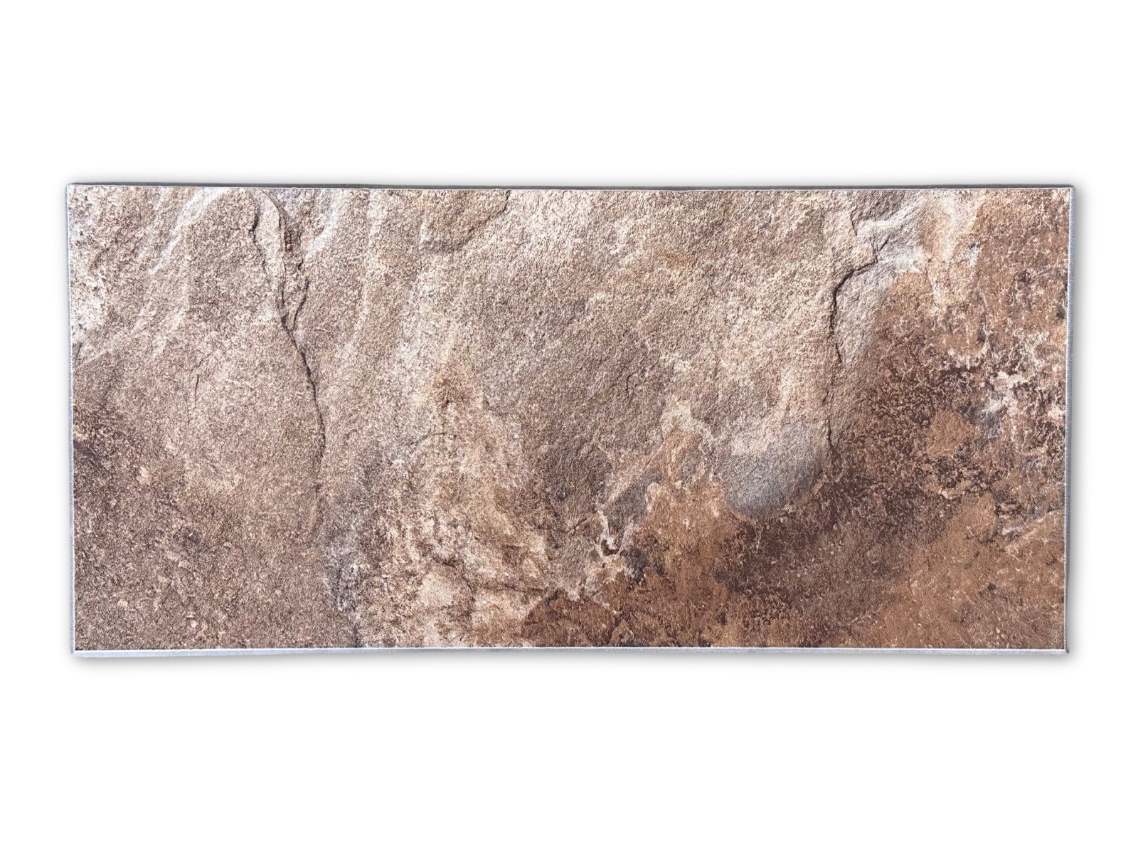 Auliget Peel And Stick Tiles 20-Piece Beige Brown Slate Tile 5-3/4” X 12”