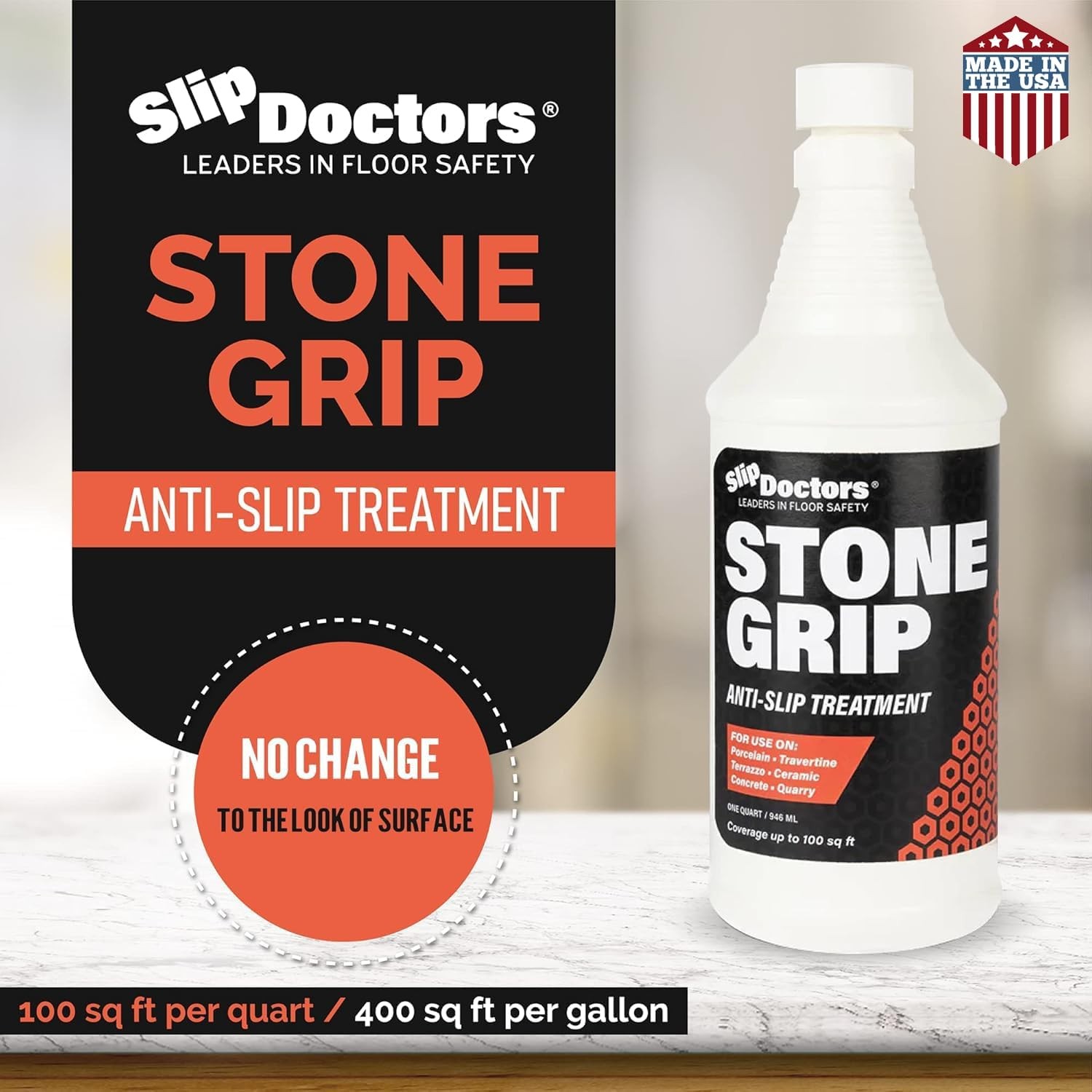 Stone Grip Industrial (Quart) Non-Slip Floor Treatment for Tile and to…