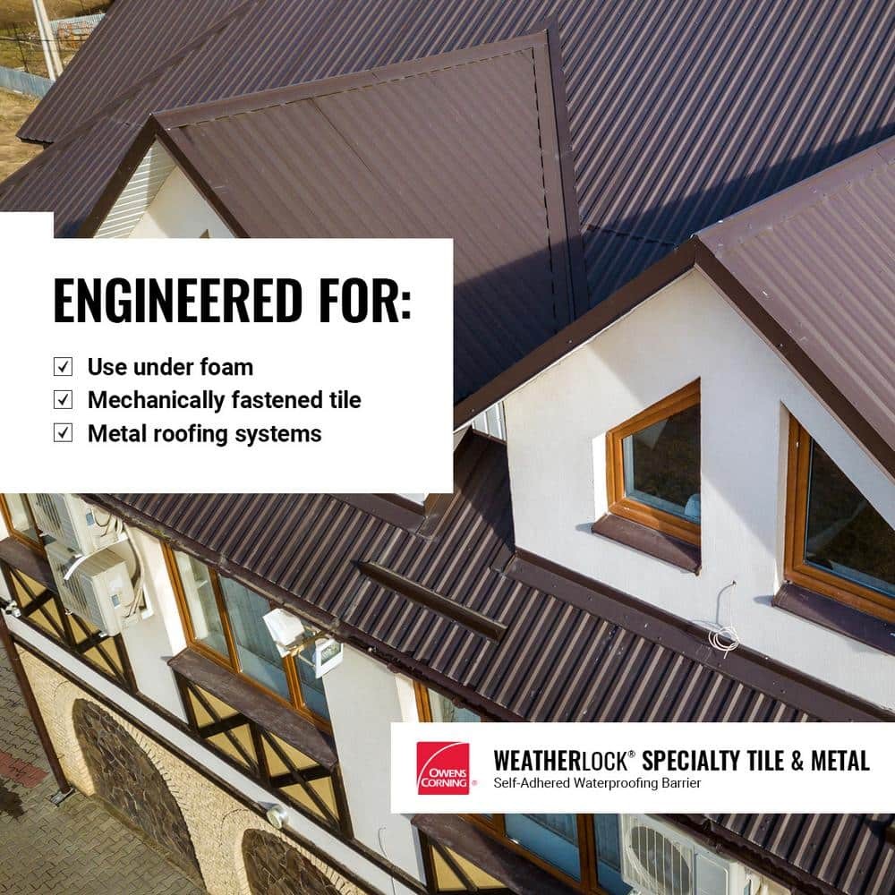 200 Sq. Ft. Weatherlock Specialty Tile and Metal Self-Sealing Waterproofing Unde